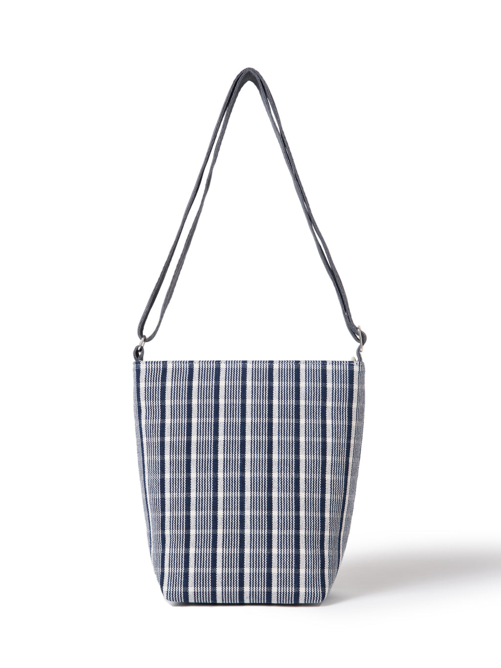 Dali Checkered Cotton Bucket Bag