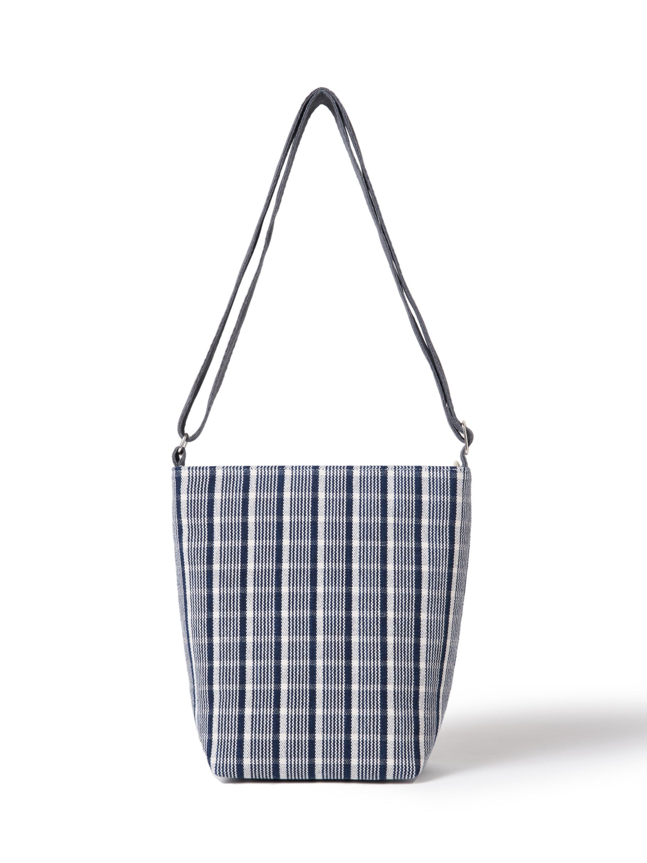 Dali Checkered Cotton Bucket Bag