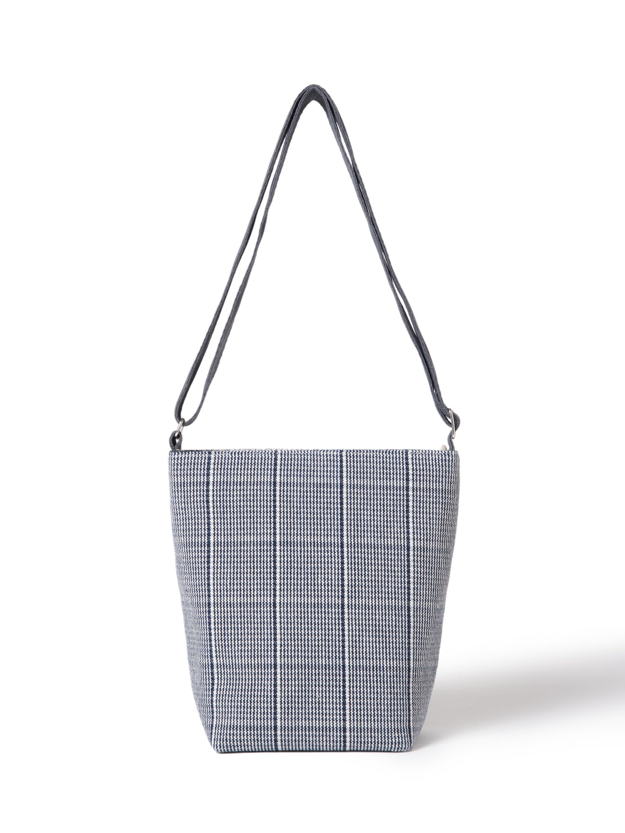 Dali Checkered Cotton Bucket Bag