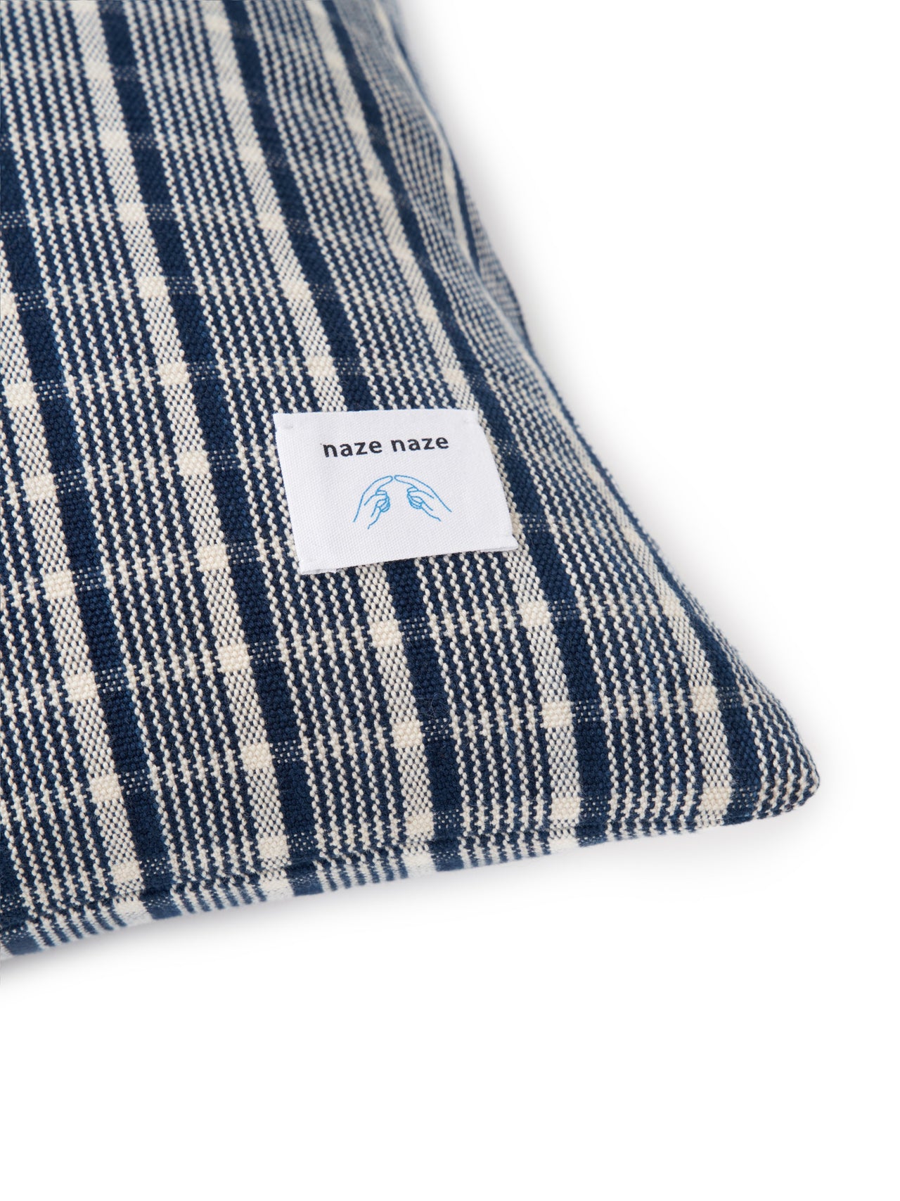 Dali Checked Cotton Square Cushion