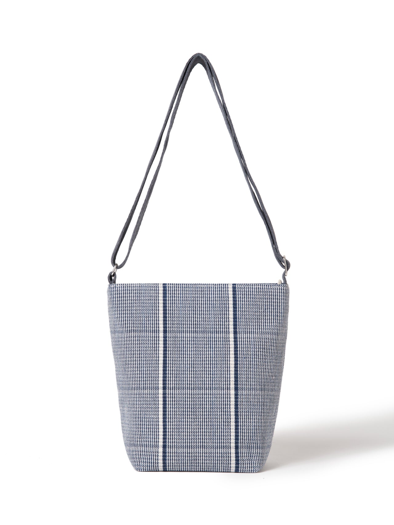Dali Checkered Cotton Bucket Bag